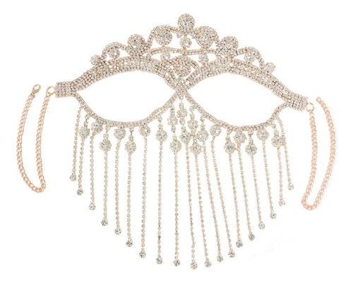 Elegante Máscara De Velo Con Borlas, Tocados For Mujer Con