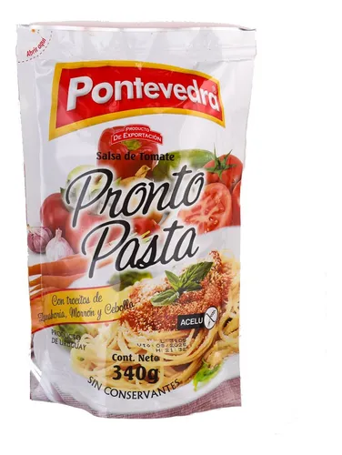 Salsa De Tomate Pronto Pasta Pontevedra 340 Grs