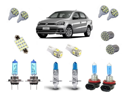 Kit Completo Lampadas Tipo Xenon Led Voyage G6 Foco Duplo 