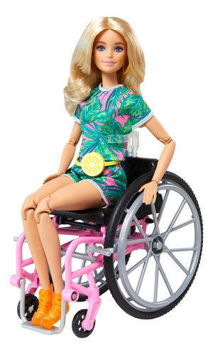 Barbie Fashionista En Silla De Ruedas Muñeca Original Mattel