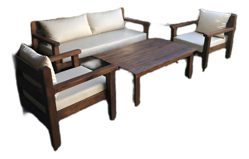 Sillon Americano Con Apoya Brazos 180x77x80 + Mesa Ratona