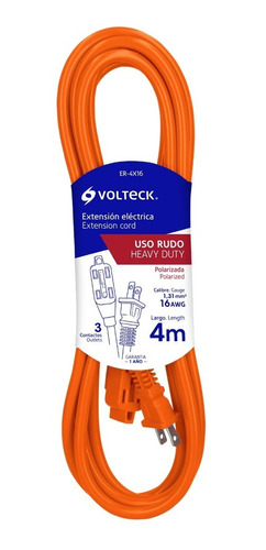 Extension Uso Rudo 4 Metros Cal. 16 Voltech 48043