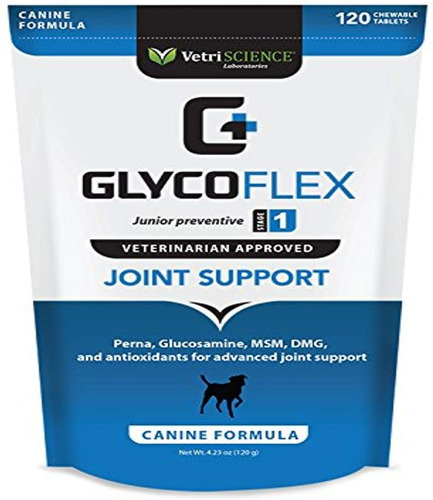 Vetriscience Glycoflex 1, Hip And Joint Supplement For Dogs,