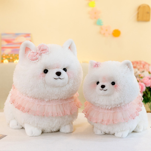 Muñeca Pomerania Lindo Bufanda Perro