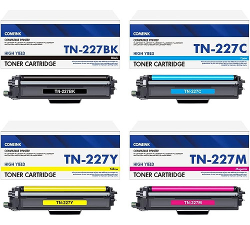 Tn 227bk C Y Toner Rendimiento Paquete 4 Compatible Con Tn22