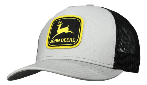 John Deere Twill Trucker Hat Mesh Gorra De Béisbol-negro-os
