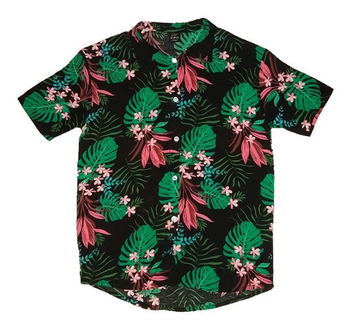 Camisa Hawaiana Niños Manga Corta Fibrana Verano Nenes