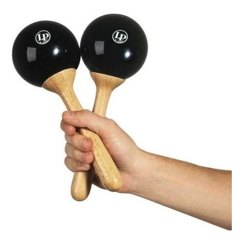 Maracas Lp Pro Fibra De Vidrio Negras Lp389