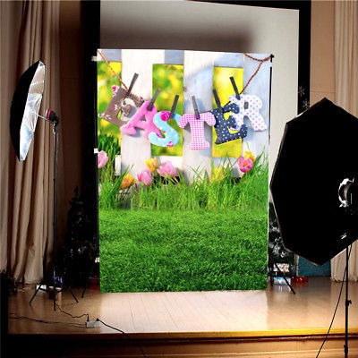 Estudio De Los 3x5ft Apoyos Pascua Tema Verde Prado Fotograf