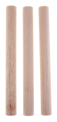 Varilla De Pasador De Artesanía De Madera 3 Piezas 200 Mm