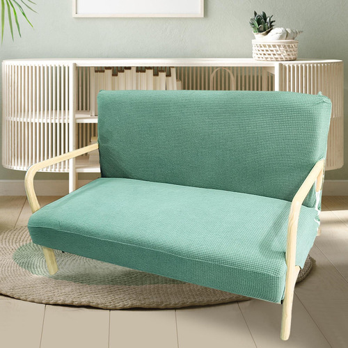 W Funda De Sofá Funda De Cojín Para Asiento 3 Plazas Verde