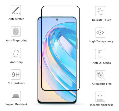 Lámina Mica De Vidrio Completa Para Honor X8a 5g