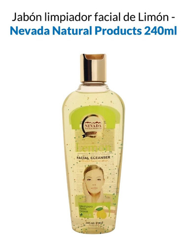 Jabón Limpiador Facial De Limón 240ml