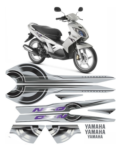Kit Adesivos Yamaha Neo 2010 2011 2012 Moto Prata 10603