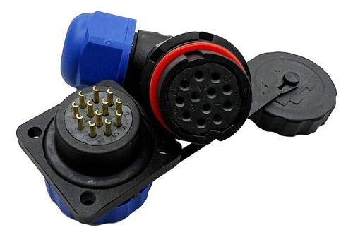 Conector 7 Vias Ip68 Prova D´água Sd20 Colheitadeira Trator
