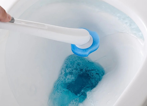 Refil 10 Esponjinhas De Escova Sanitária Descartável Limpeza