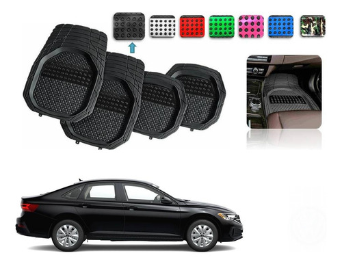 Tapetes 4pz Charola 3d Color Vw Jetta A7 2019 A 2024