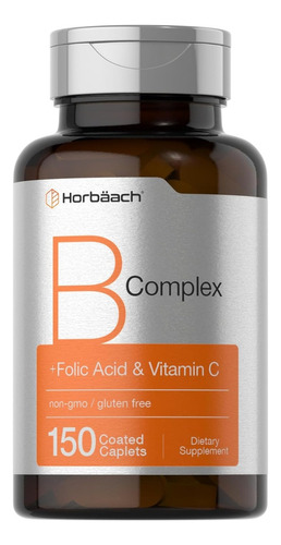 Complejo B Más Ácido Fólico Y Vitamina C Horbäach 150 Caplet