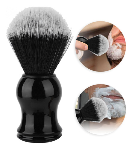Escova De Barba Portátil Para Homens, Cabelos Macios, Alça D
