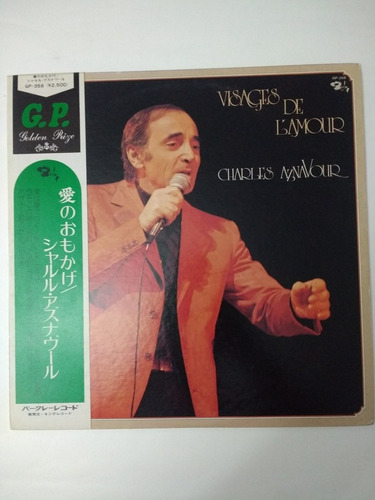 Vinilo Charles Aznavour,( Visages De L,amour) Edición Japón