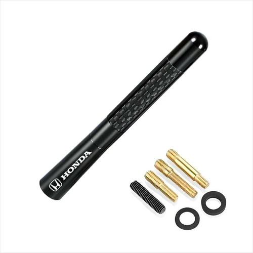 Antena 12cm Fibra De Carbono Para Honda Civic Accord Crv Etc