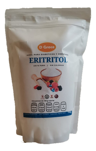 Imagen 2 de 8 de Eritritol, Goma Xantana Y Psyllium Husk Keto 1 Kg C/u