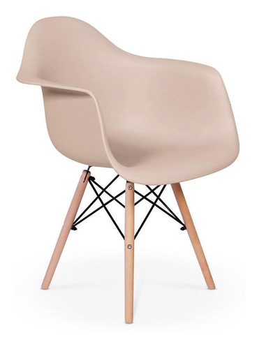 Cadeira Charles Eames Wood Daw Com Braços - Design