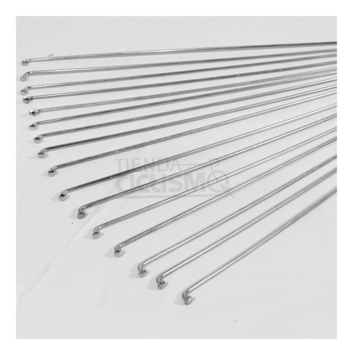 Rayos Para Bicicleta 245 X 2 Mm Con Niples (gruesa)