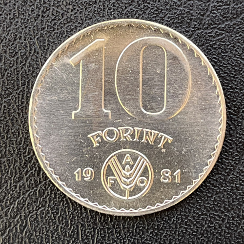 Moeda 10 Forint 1981 Fao - Hungria (Usado)