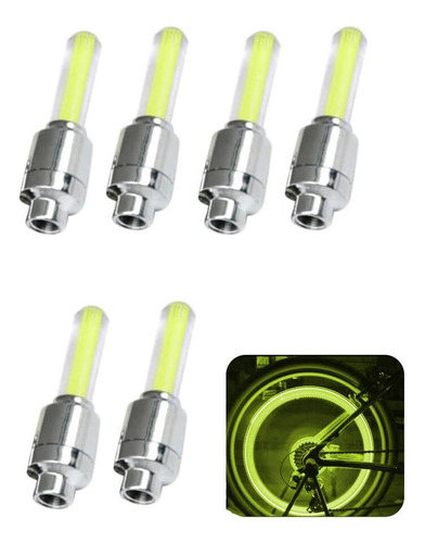 Valvula De Bicicleta Luz Neumatico De Luz Rueda De Bicicleta