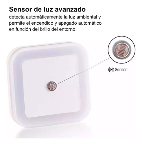 Espanta Cuco Luz Led De Noche Con Sensor