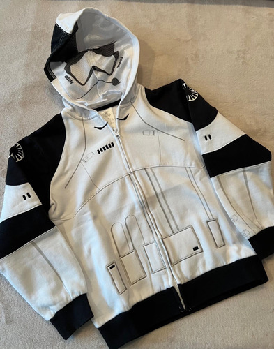 Campera Disfraz Algodón Niño T 7/8, Star Wars Trooper