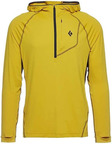 Black Diamond Sudadera Alpengrow Pro Color Azufre, Hombre