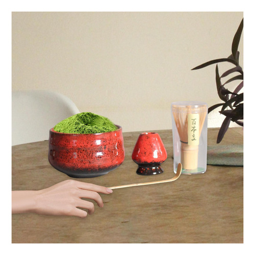 De Utensilios Para La Del Té Hechos A Mano Rojo Rojo