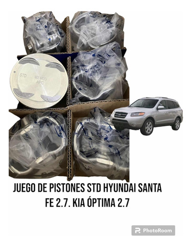 Juego Pistones Hyundai Santa Fe Kia Optima 2.7