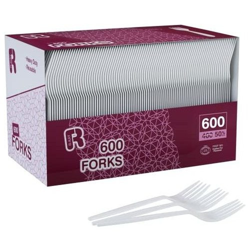 R-kay Tenedores De Plástico, Paquete De 600 Unidades, Cubier