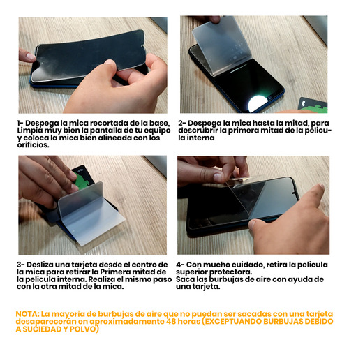 2 Micas Display Hidrogel Para Alcatel Protector Pantalla