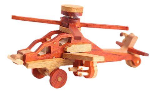Modelo De Avión De Madera Hecho A 270 Mm X 195 Mm X 100 Mm