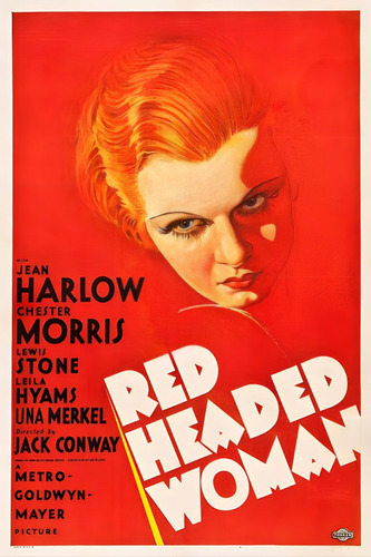 Poster Red-headed Woman Autoadhesivo 100x70cm#1405