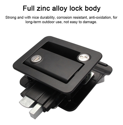 Cerradura Rv Aleación Zinc Kit Reemplazo Llave 2x Camión Rem
