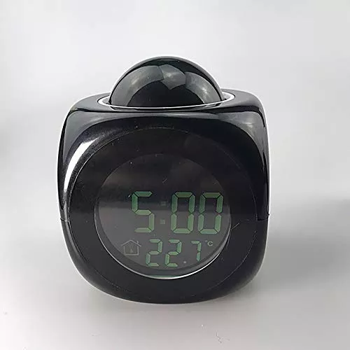 Despertador Digital Reloj Alarma Proyector Luz Despertado 