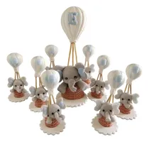 Comprar Souvenirs 10 Globos Aerostático Porcelana Fría Babyshower 