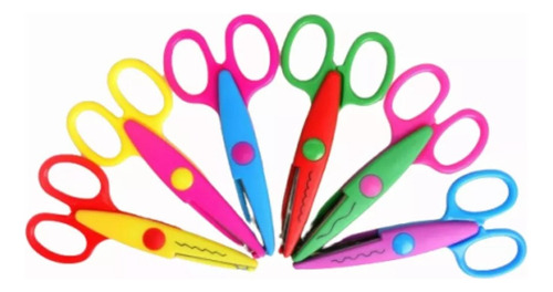 De 6 Tijeras Zig Zag Corte En Griegas Didácticas Y