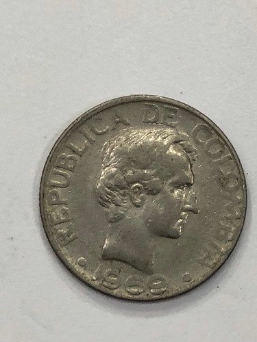 Moneda De 20 Centavos De Colombia De 1969