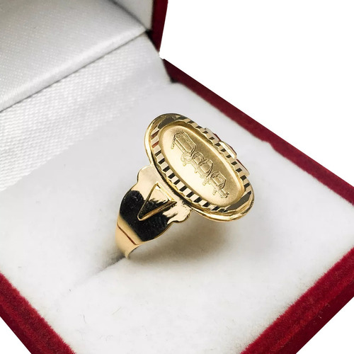 Anillo Mujer Oro 18 K Sello Cleopatra Mediano N2 Grabado 