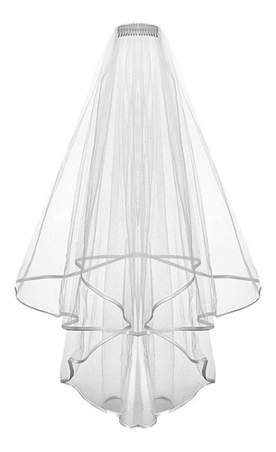 Imagen 2 de 4 de Vincha Velo Novia Casamiento Blanca Halloween Disfraz