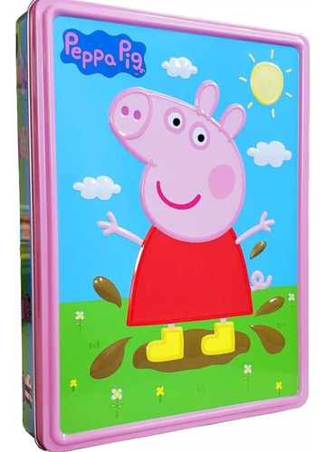 Rompecabezas Puzzle Peppa Pig 36 Piezas En Lata Colorear (Usado)