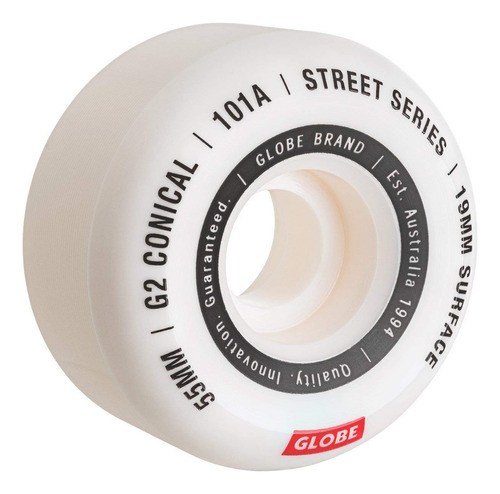 Globe G2 Conica Street Skateboard Rueda,blanco In