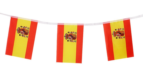 Bandeiras De Cordas Para Decoração De Festa Da Espanha 9m