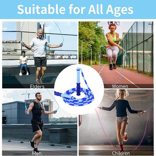 Cuerda De Saltar De Bambú Segmentada Ajustable 250cm